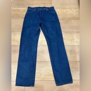 Wrangler Western Jeans Men 36x36 (35) Cowboy Blue Denim 1013MWZPW Rodeo Western
